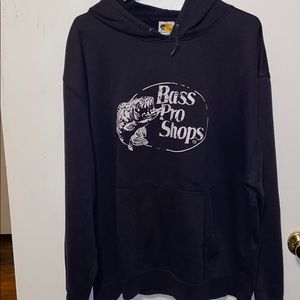 Vintage Bass Pro Shops Navy Blue Hoodie 2XL